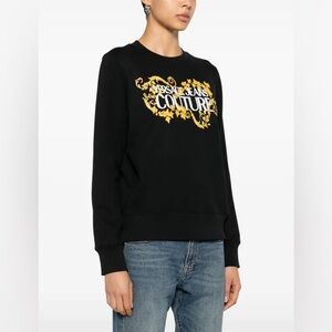 Versace Jeans Couture Barocco logo print sweatshirt size women’s small